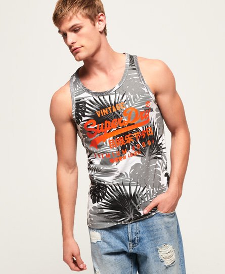 Superdry Premium Goods All Over Print Vest Top Premium Goods All Over Print Vest Top