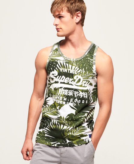 Superdry Premium Goods All Over Print Vest Top Premium Goods All Over Print Vest Top84285