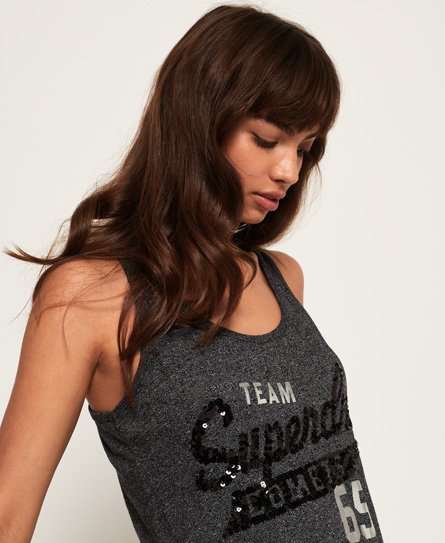 Superdry Team Comets Sequin Vest Top Team Comets Sequin Vest Top