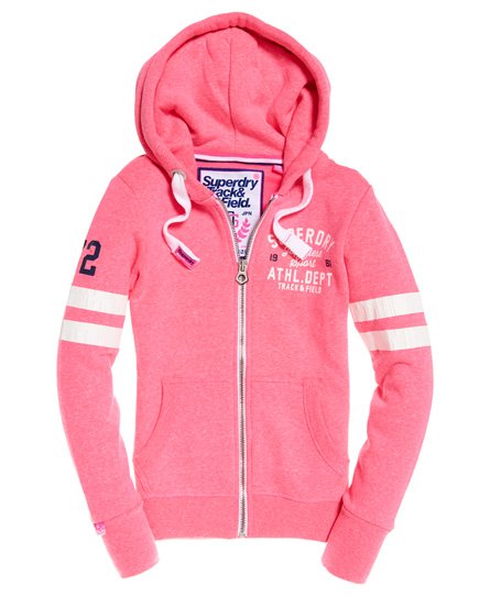 pink zip sweatshirt