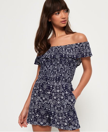 Superdry Smocked Ruffle playsuit Smocked Ruffle playsuit