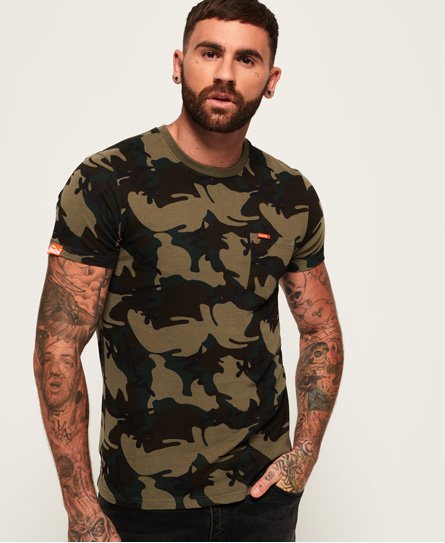 Superdry T-shirt z kieszonką Camo Orange Label T-shirt z kieszonką Camo Orange Label117488