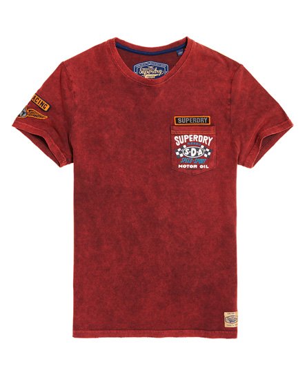 Superdry Custom Denim Stitch Pocket T-Shirt Custom Denim Stitch Pocket T-Shirt