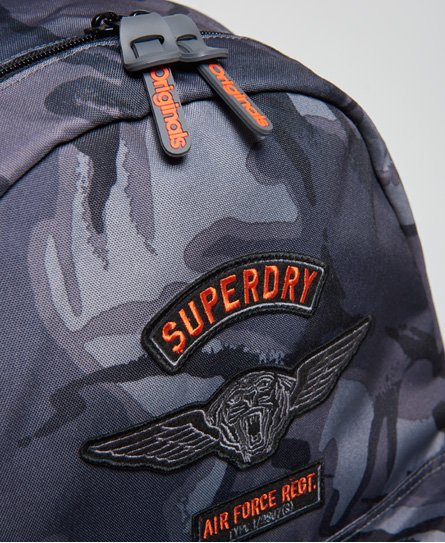 superdry grey camo mono montana backpack