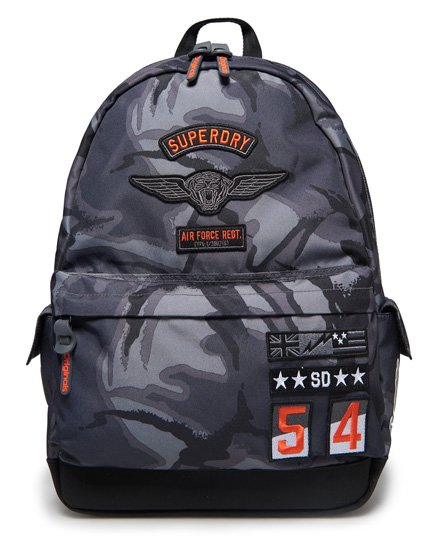 Superdry grey camo store mono montana backpack