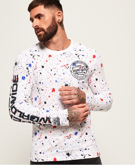 Superdry Worldwide Ticket Type Langarm-T-Shirt Worldwide Ticket Type Langarm-T-Shirt
