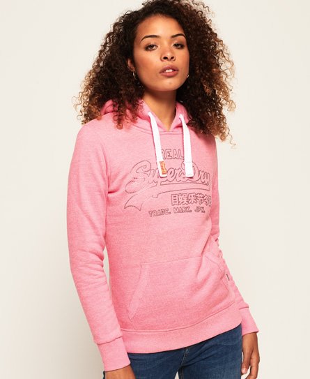 Superdry Vintage Logo metallisk omriss-hettegenser Vintage Logo metallisk omriss-hettegenser