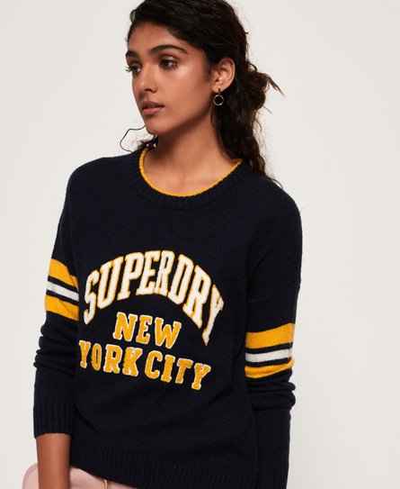 Superdry College Sport Logo Knit Jumper College Sport Logo Knit Jumper