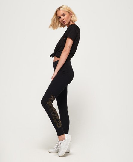 Superdry Rhinestone Logo Leggings Rhinestone Logo Leggings
