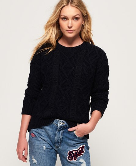 Superdry Clara Lace Knit Jumper Clara Lace Knit Jumper