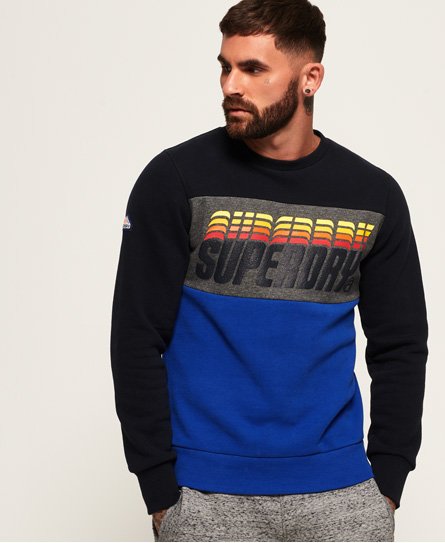 Superdry Triple Drop Pop sweatshirt med paneldesign Triple Drop Pop sweatshirt med paneldesign