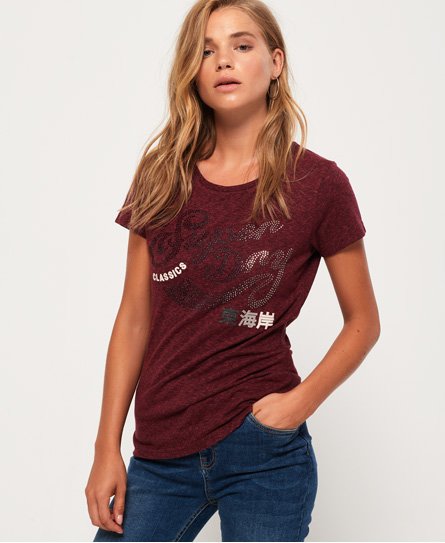 Superdry Classic Rhinestone T-Shirt Classic Rhinestone T-Shirt