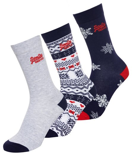 Superdry Weihnachtssocken im 3er-Pack Weihnachtssocken im 3er-Pack