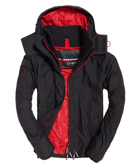 Superdry tech hood shop pop zip windcheater nb