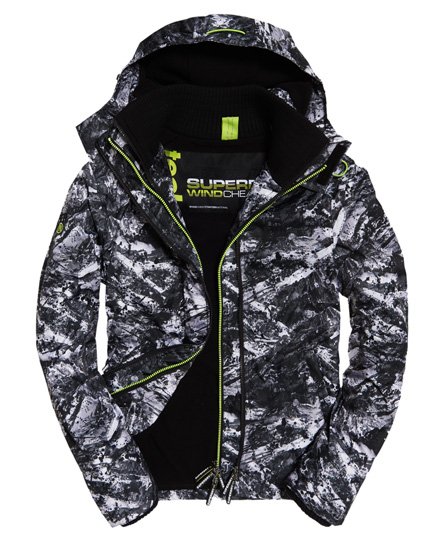 Superdry Arctic Print Pop SD-Windcheater mit Kapuze und Reißverschluss Arctic Print Pop SD-Windcheater mit Kapuze und Reißverschluss