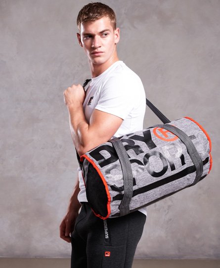 Homme Sac polochon XL Sports Gris Chin Superdry FR