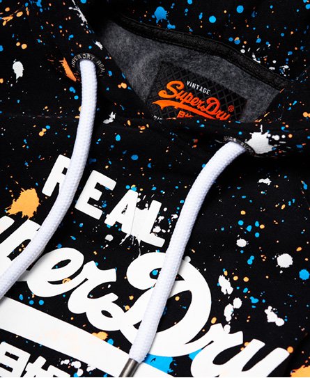 splatter hoodie vintage logo Splatter Heren voor  Vintage Superdry Hoodie Logo  Hoodies