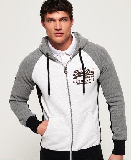 Superdry Vintage Logo Panel Zip Hoodie Vintage Logo Panel Zip Hoodie