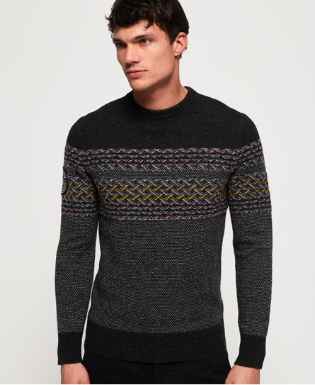Superdry Falster Fairisle-genser med rund hals Falster Fairisle-genser med rund hals