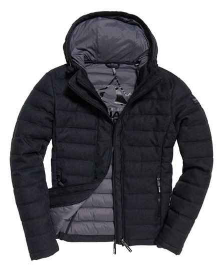 superdry jacke lux fiji zip hood anthrazit superdry jacke lux fiji zip hood anthrazit