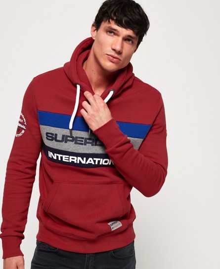 Superdry Trophy Tri Colour Hoodie Trophy Tri Colour Hoodie