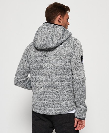 superdry storm quilted zip hoodie