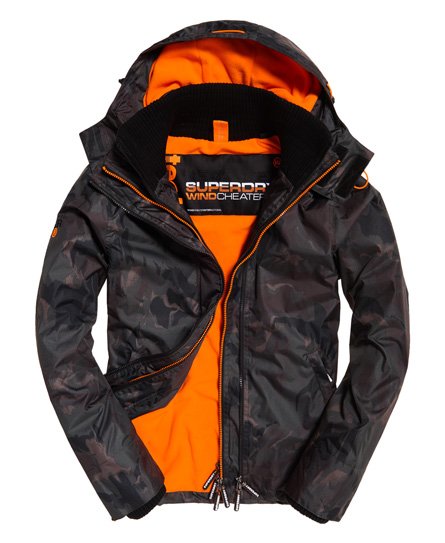 Superdry Arctic Hooded Print Pop Zip SD-Windcheater Arctic Hooded Print Pop Zip SD-Windcheater