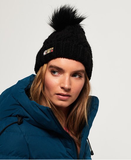 Superdry Chic Regal kabelbeanie Chic Regal kabelbeanie