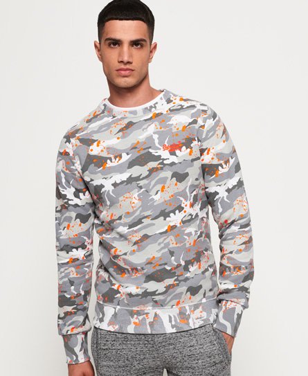 Superdry Splatter-collegegenser med rund hals Splatter-collegegenser med rund hals