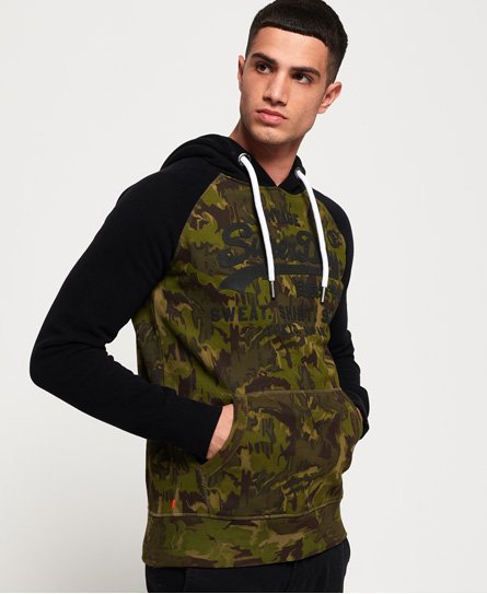 Superdry Sweat Shirt Shop Camo Raglan Hoodie Sweat Shirt Shop Camo Raglan Hoodie