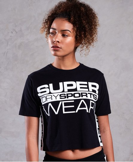 Superdry Αθλητικό Crop T-Shirt Street Αθλητικό Crop T-Shirt Street