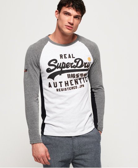 Superdry Vintage Logo Raglan Long Sleeve T-Shirt Vintage Logo Raglan Long Sleeve T-Shirt