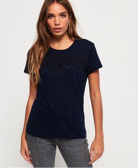 Superdry Lex Lace Panelled Top Lex Lace Panelled Top