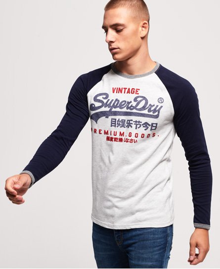 Superdry Pitkähihainen Premium Goods Raglan -paita Pitkähihainen Premium Goods Raglan -paita