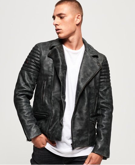 Superdry Premium Classic Leather Jacket Premium Classic Leather Jacket
