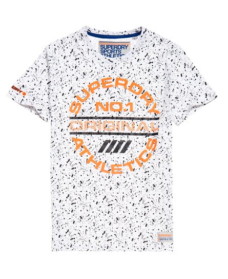 Superdry Trophy Print Splat T-skjorte Trophy Print Splat T-skjorte