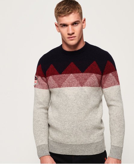Superdry Vigo Fairisle-genser med rund hals Vigo Fairisle-genser med rund hals