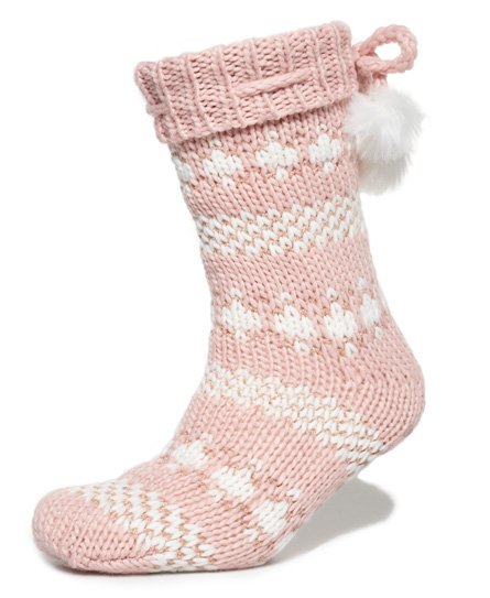 Sparkle Fairisle Slipper Socks