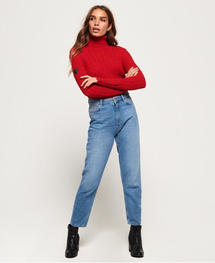 Superdry Croyde Roll Neck Cable Knit Jumper Croyde Roll Neck Cable Knit Jumper