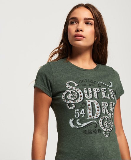 Superdry Frontier Script Studded T-Shirt Frontier Script Studded T-Shirt