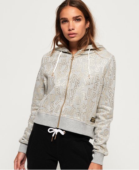 Superdry Ace Metallic-hettegenser med glidelås Ace Metallic-hettegenser med glidelås