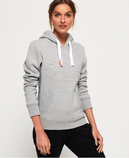 Superdry Vintage Logo Emboss Tape Hoodie Vintage Logo Emboss Tape Hoodie