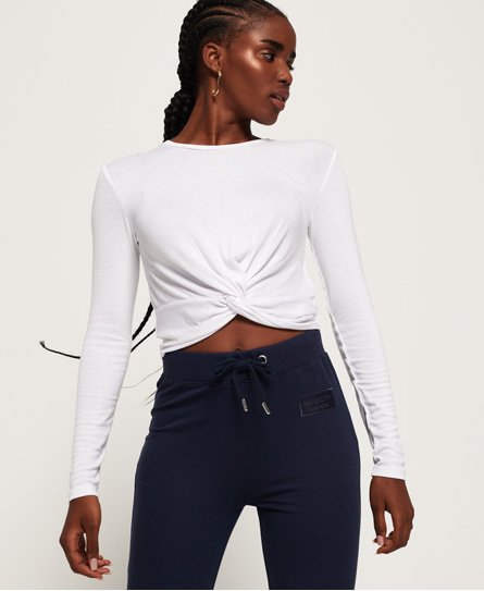 Superdry The Twist Hem Long Sleeve Top The Twist Hem Long Sleeve Top