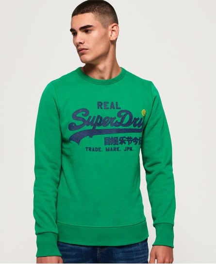 Superdry Vintage Logo Panel Stripe Sweatshirt Vintage Logo Panel Stripe Sweatshirt90312