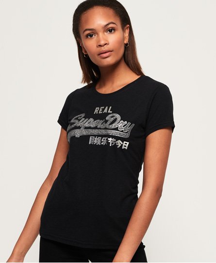 Superdry T-Shirt Sparkle με Vintage Λογότυπο T-Shirt Sparkle με Vintage Λογότυπο86423