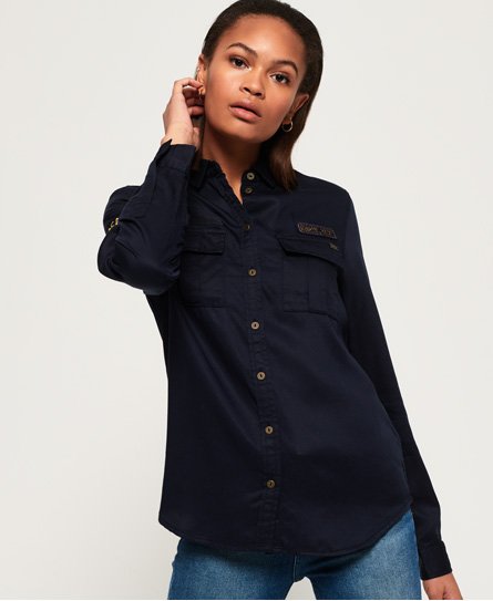 Superdry Karina skjorte med broderi Karina skjorte med broderi