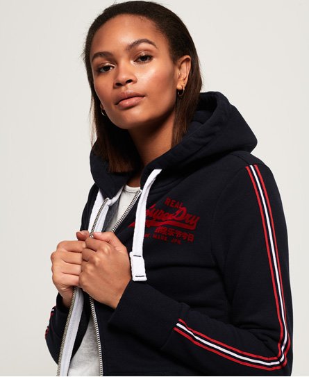 hoodie pop vintage rhinestone logo Zip Up Overhead Superdry Womens  Hoodies  &   Styles