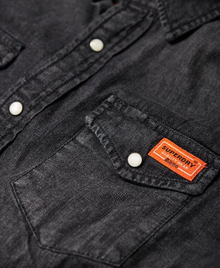 Mens - Resurrection Shirt in Merchant Vintage Black | Superdry