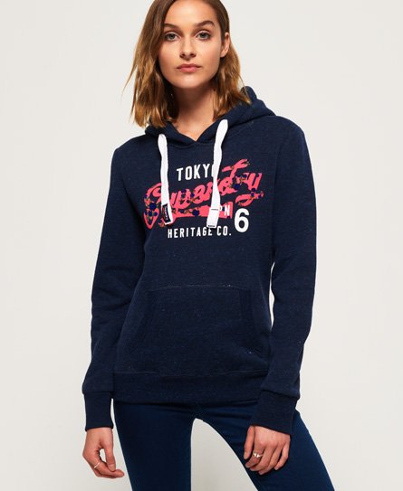 Superdry Heritage Flock Hoodie Heritage Flock Hoodie98437
