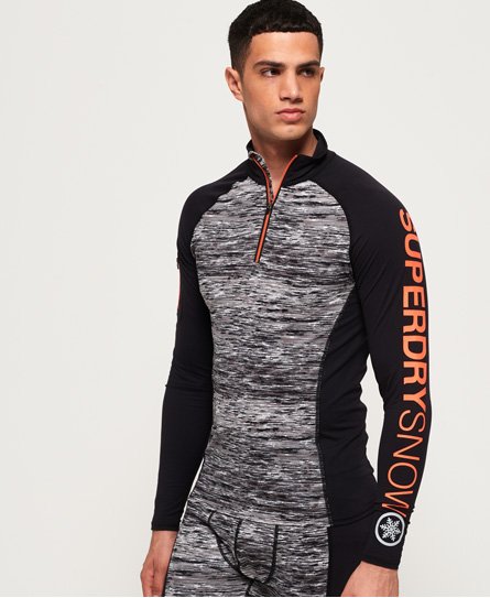 Superdry Haut sous-couche demi-zippé Carbon Haut sous-couche demi-zippé Carbon